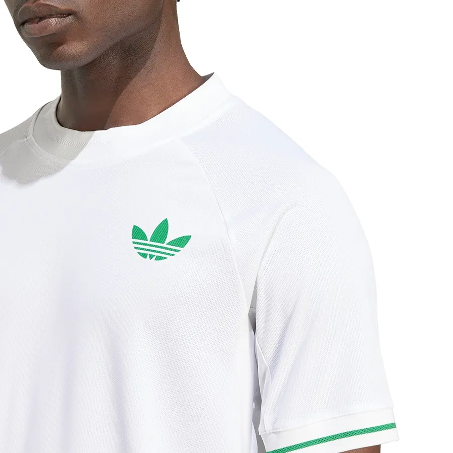 Imagen 4 de 6 de Remera adidas originals Pro Climacool+ FreeLift-BLANCO/VERDE