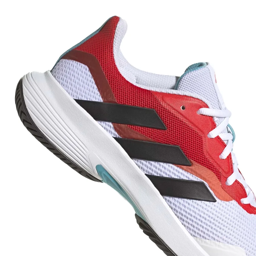 Imagen 6 de 7 de Zapatillas adidas Courtjam Control-BLANCO/ROJO/NEGRO