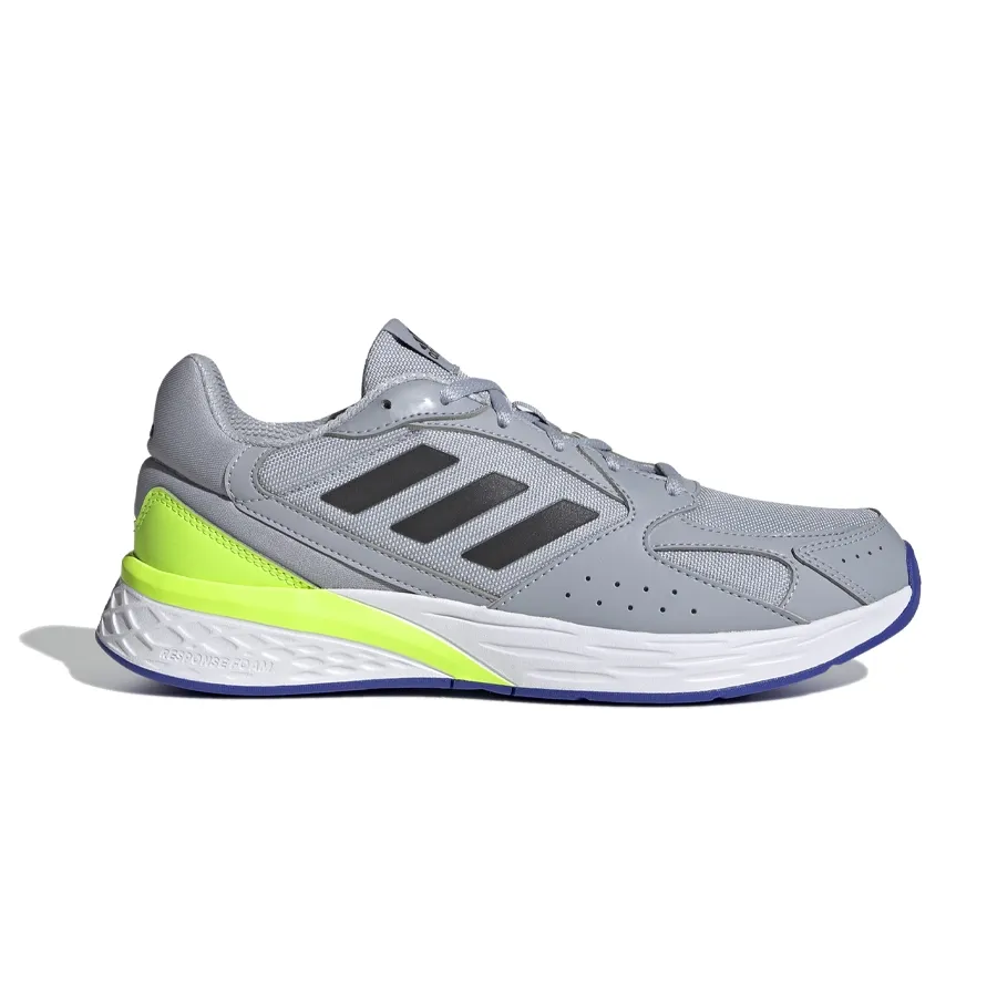 Imagen 4 de 6 de Zapatillas adidas Response Run-GRIS/NEGRO/VERDE FLUOR