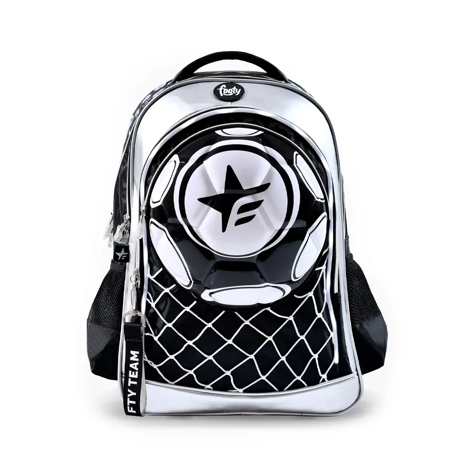 Imagen 0 de 2 de Mochila Footy Espalda 18" Futbol-NEGRO/PLATA/BLANCO