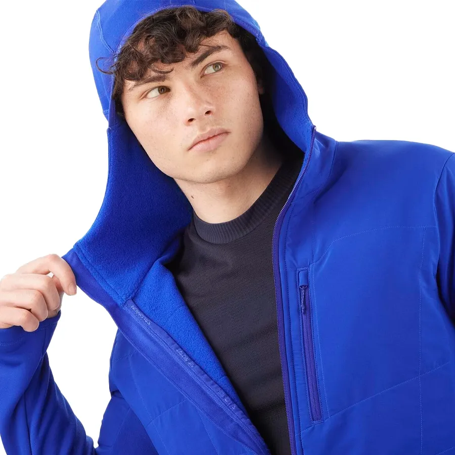 Imagen 2 de 7 de Campera Salomon Outline Warm Hybrid Hdy-AZUL FRANCIA