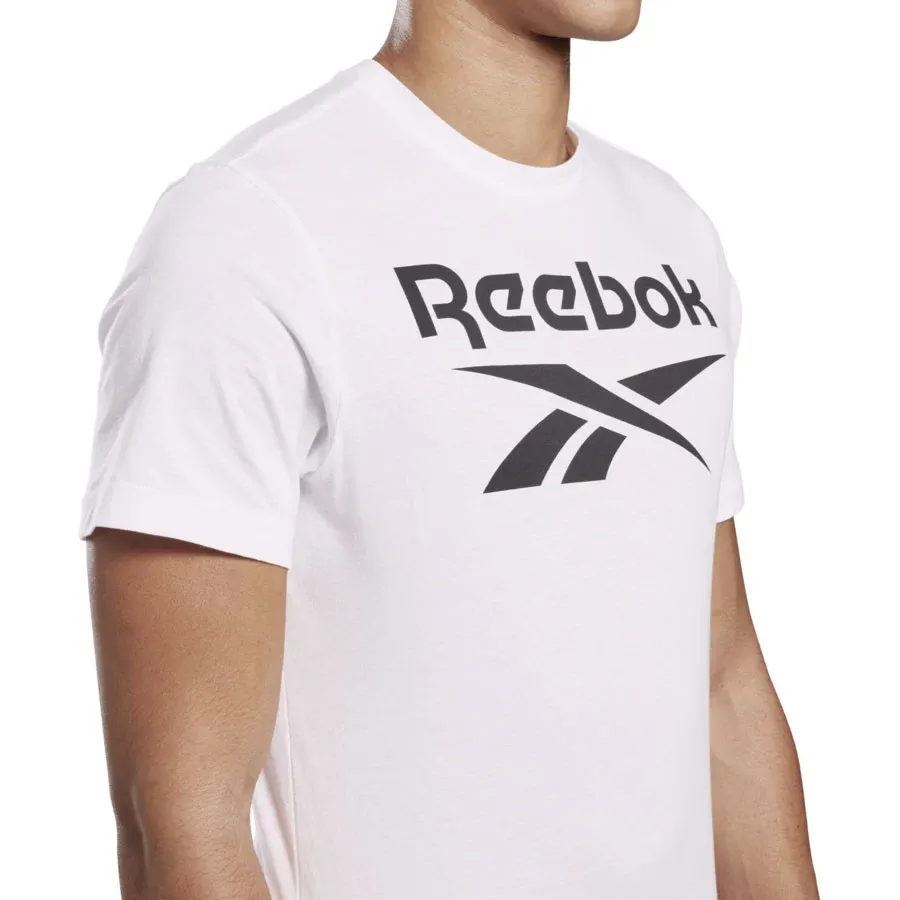 Imagen 3 de 4 de Remera Reebok Ri Big Logo Tee-BLANCO/NEGRO