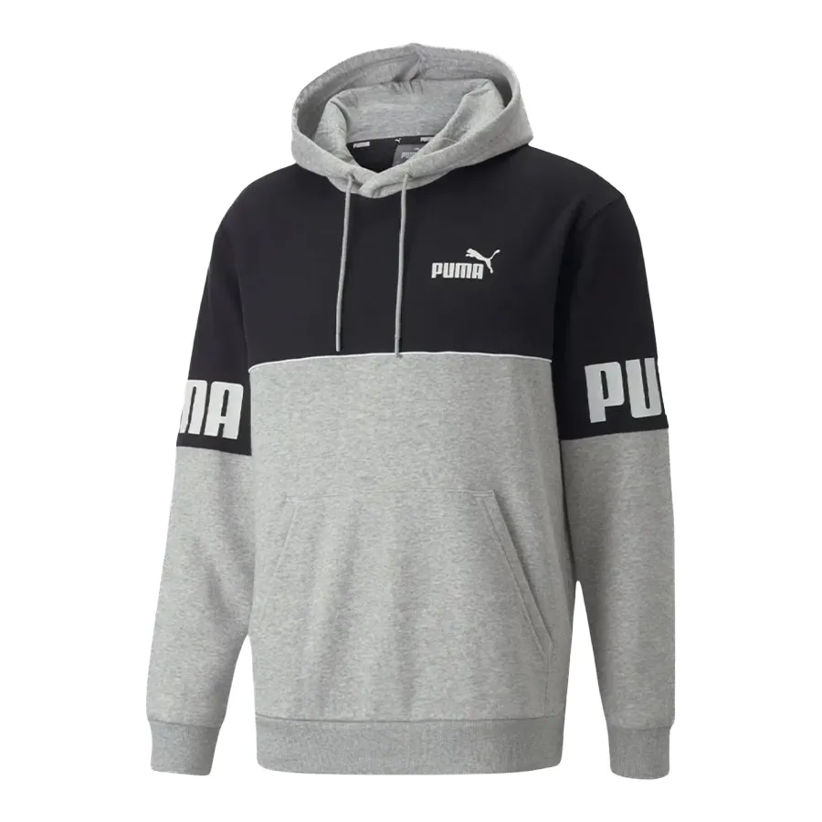 Imagen 2 de 4 de Buzo Puma Power Colorblock-GRIS/NEGRO/BLANCO