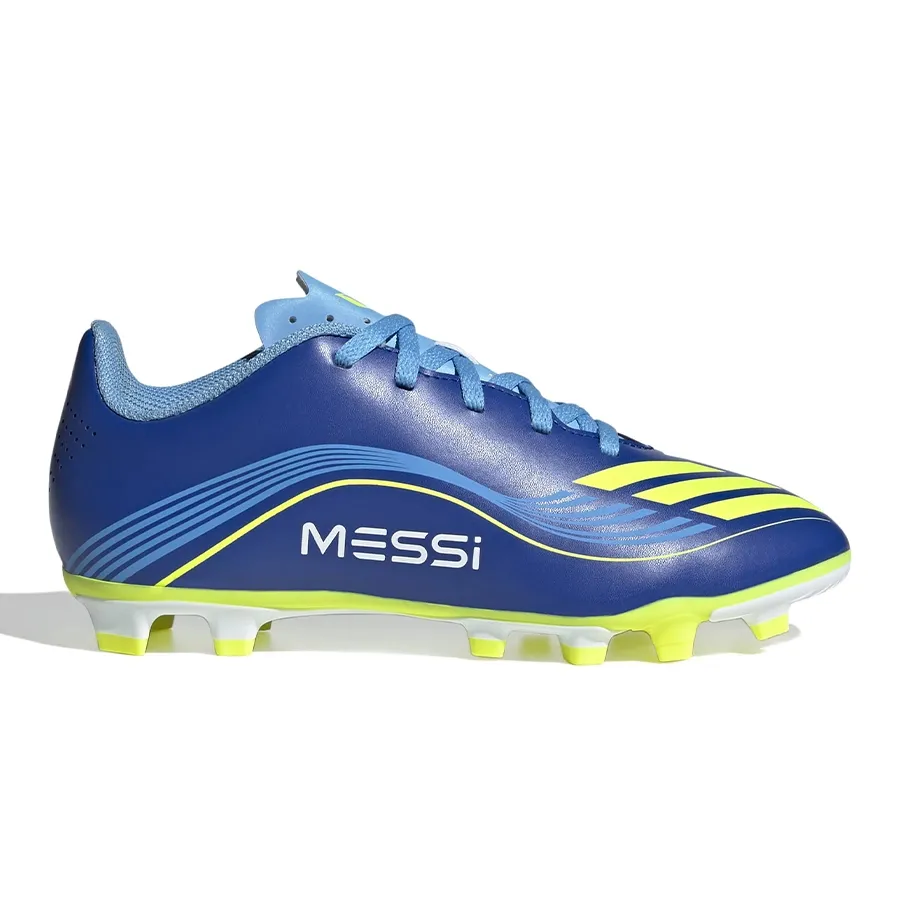 Imagen 0 de 7 de Botines adidas F50 Messi Club Fg-AZUL FRANCIA/AMARILLO FLUOR/CELESTE