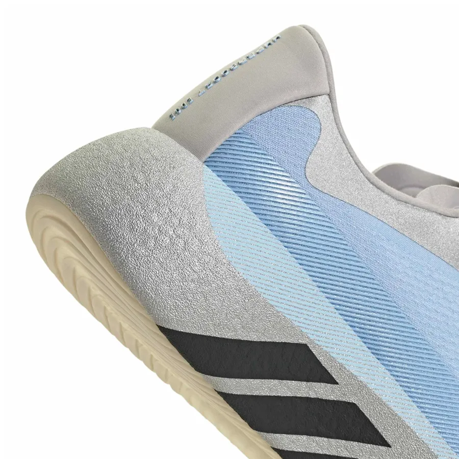 Imagen 6 de 7 de Zapatillas adidas Hyperboost Edge-PLATA/CELESTE