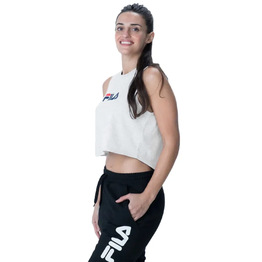 Imagen 2 de 4 de Musculosa Fila Cropped Honey-BLANCO