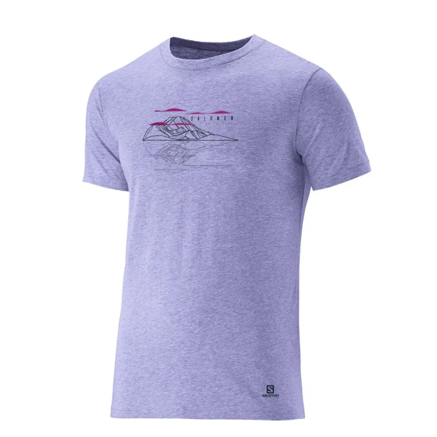 Imagen 1 de 2 de Remera Salomon Outline M-AZUL FRANCIA