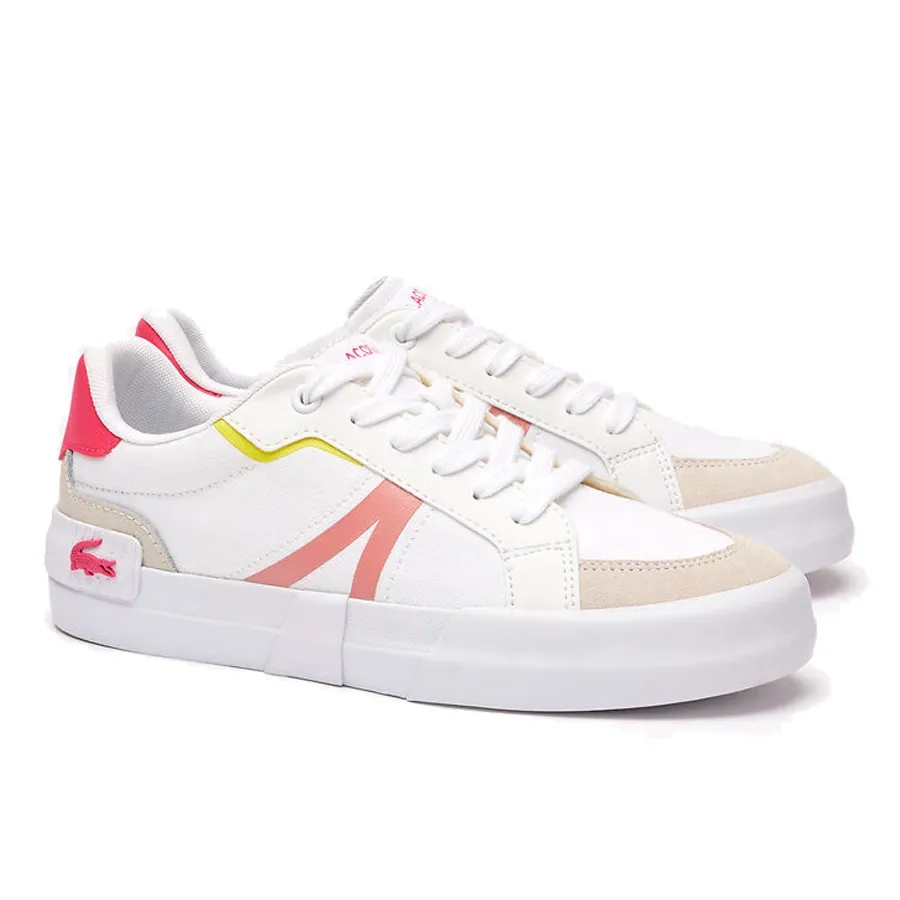 Imagen 1 de 4 de Zapatillas Lacoste L004-BLANCO/GRIS/ROSA