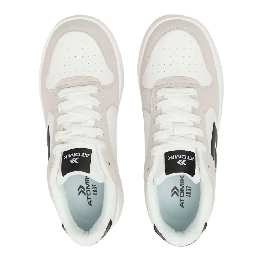 Imagen 3 de 8 de Zapatillas Atomik Fairfaxx Suede-BLANCO/GRIS/NEGRO