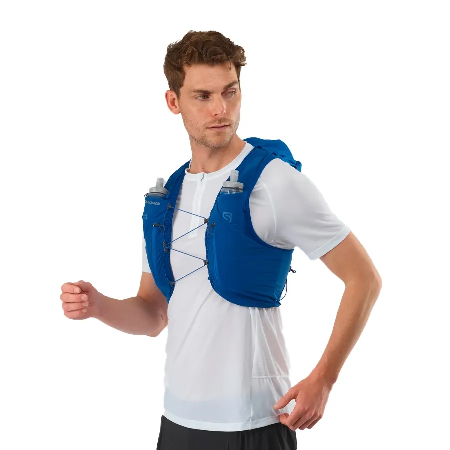 Imagen 5 de 8 de Chaleco Salomon Adv Skin 12-AZUL/GRIS