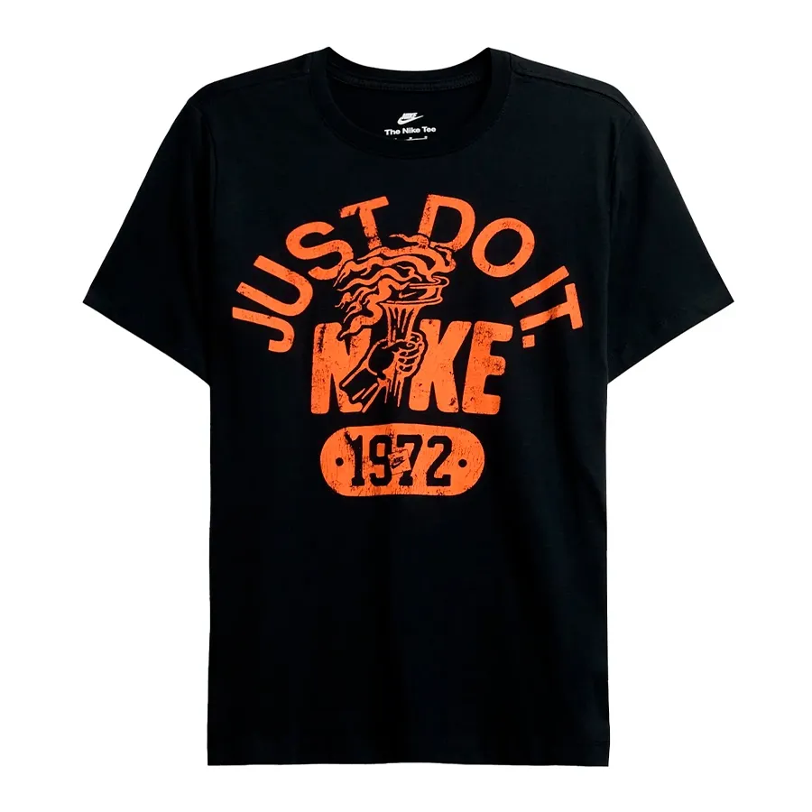 Imagen 2 de 4 de Remera Nike Vintage Sportswear-NEGRO/NARANJA