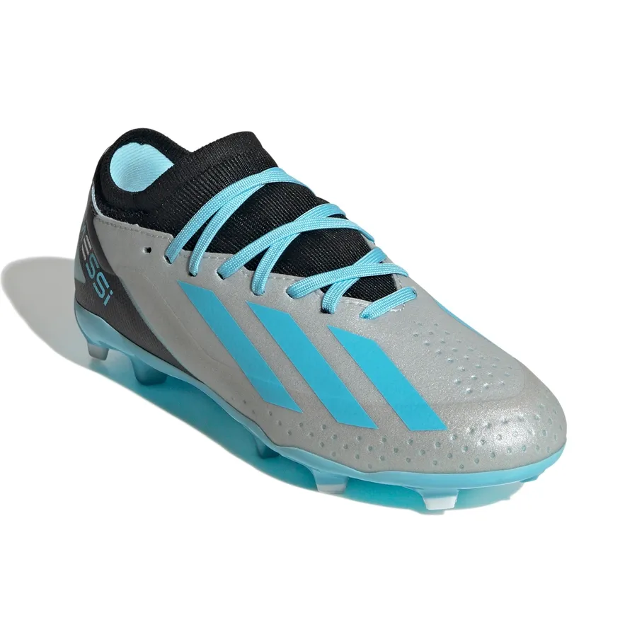 Imagen 4 de 6 de Botines adidas X Crazyfast Messi 3-PLATA/CELESTE/NEGRO
