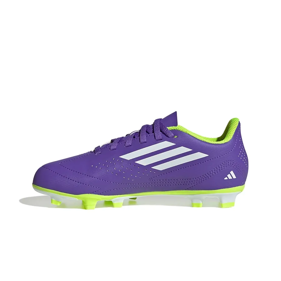 Imagen 2 de 7 de Botines adidas Deportivo III Fg J-MORADO/AMARILLO FLUOR