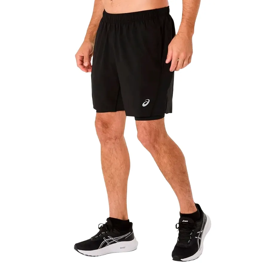 Imagen 1 de 6 de Short Asics Silver 2 en 1-NEGRO