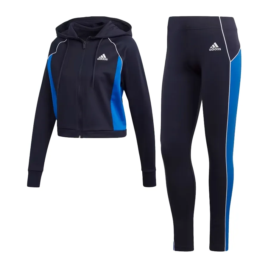 Imagen 0 de 5 de Conjunto adidas buzo con capucha y licra-MARINO/AZUL