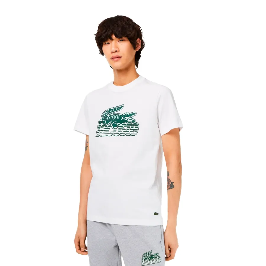 Imagen 1 de 4 de Remera Lacoste -BLANCO/VERDE