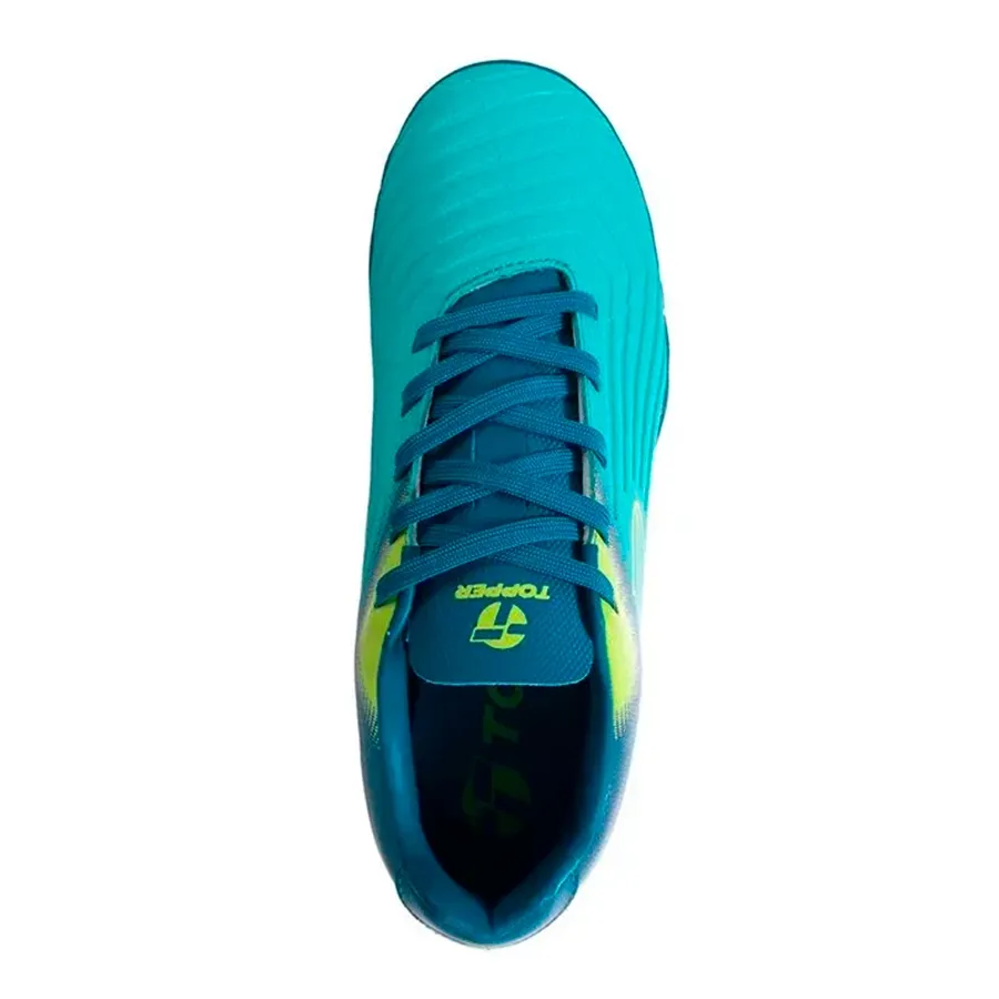 Imagen 2 de 5 de Botines Topper Kaiser 4 Tf-AZUL/TURQUESA/LIMA