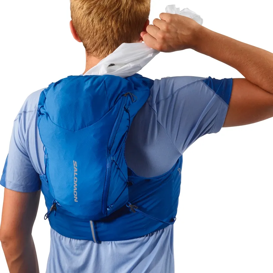 Imagen 3 de 8 de Chaleco Salomon Adv Skin 12-AZUL/GRIS