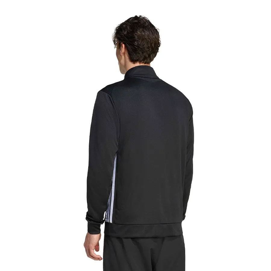 Imagen 2 de 6 de Campera adidas Workout Essentials 3 Stripes-NEGRO