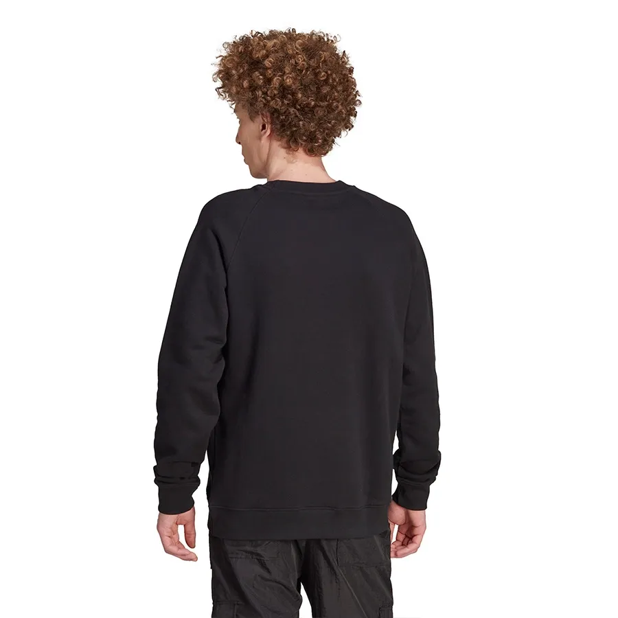 Imagen 2 de 6 de Buzo adidas originals Trefoil Crew-NEGRO/BLANCO