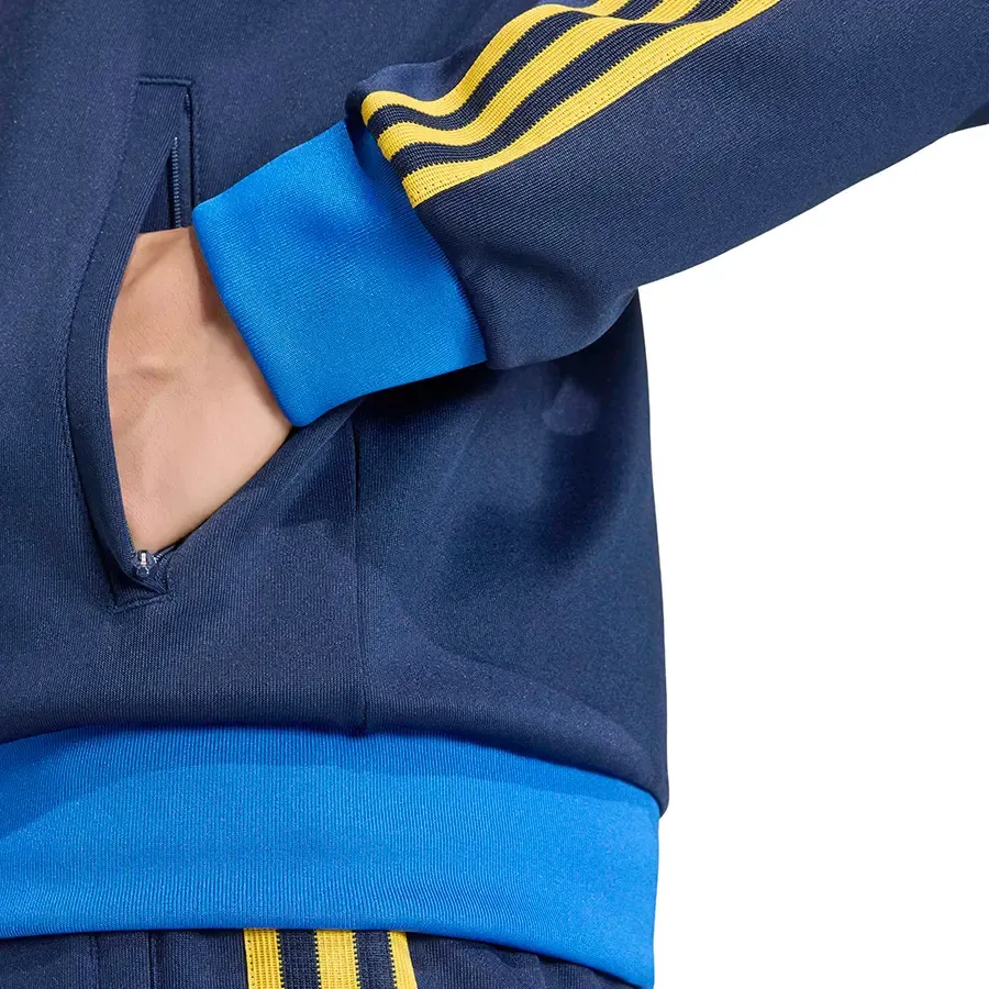 Imagen 4 de 5 de Campera adidas originals Boca Juniors-AZUL FRANCIA/AMARILLO