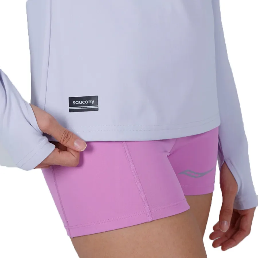 Imagen 4 de 5 de Buzo Saucony Solstice 1/4 Zip-LAVANDA
