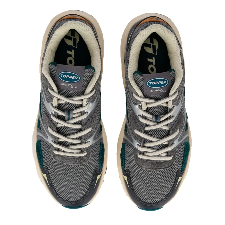 Imagen 3 de 5 de Zapatillas Topper Akron 2 mil-GRIS/PETROLEO