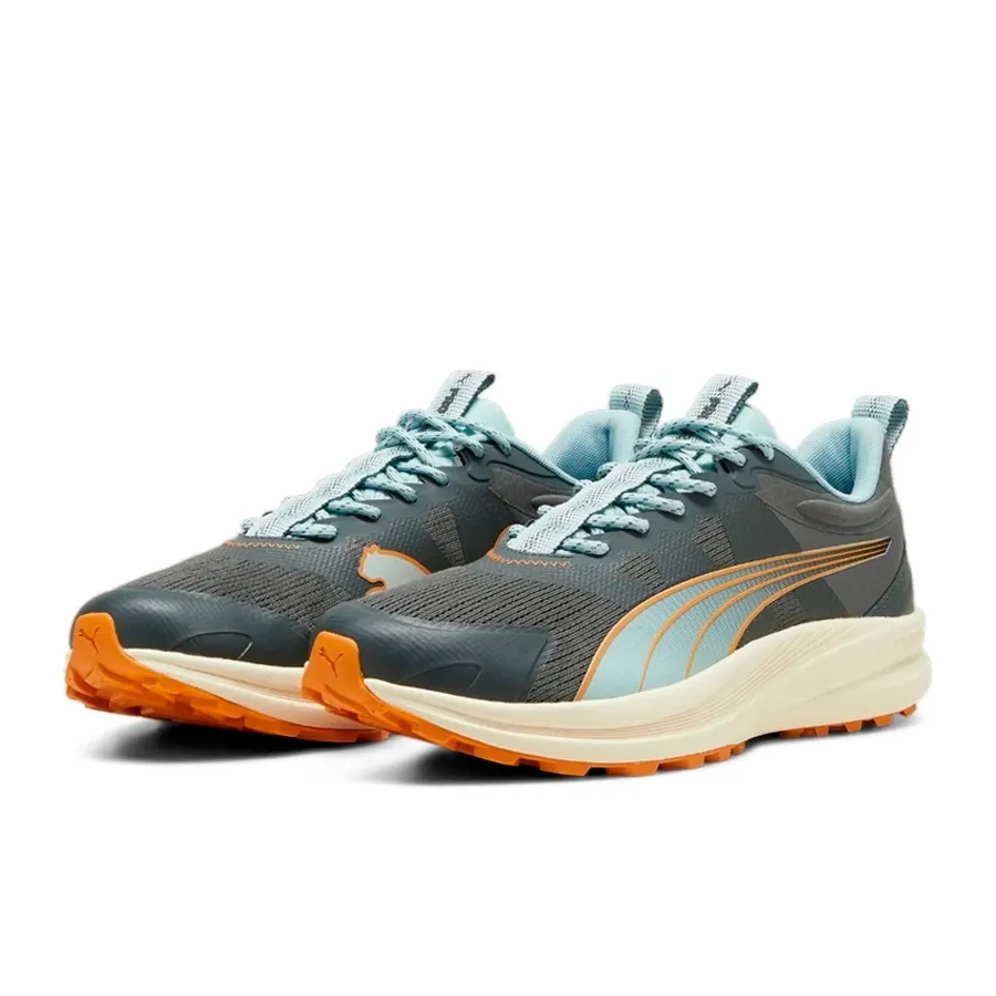 Imagen 2 de 6 de Zapatillas Puma Radeem Profoam Trail-GRAFITO/CELESTE/NARANJA