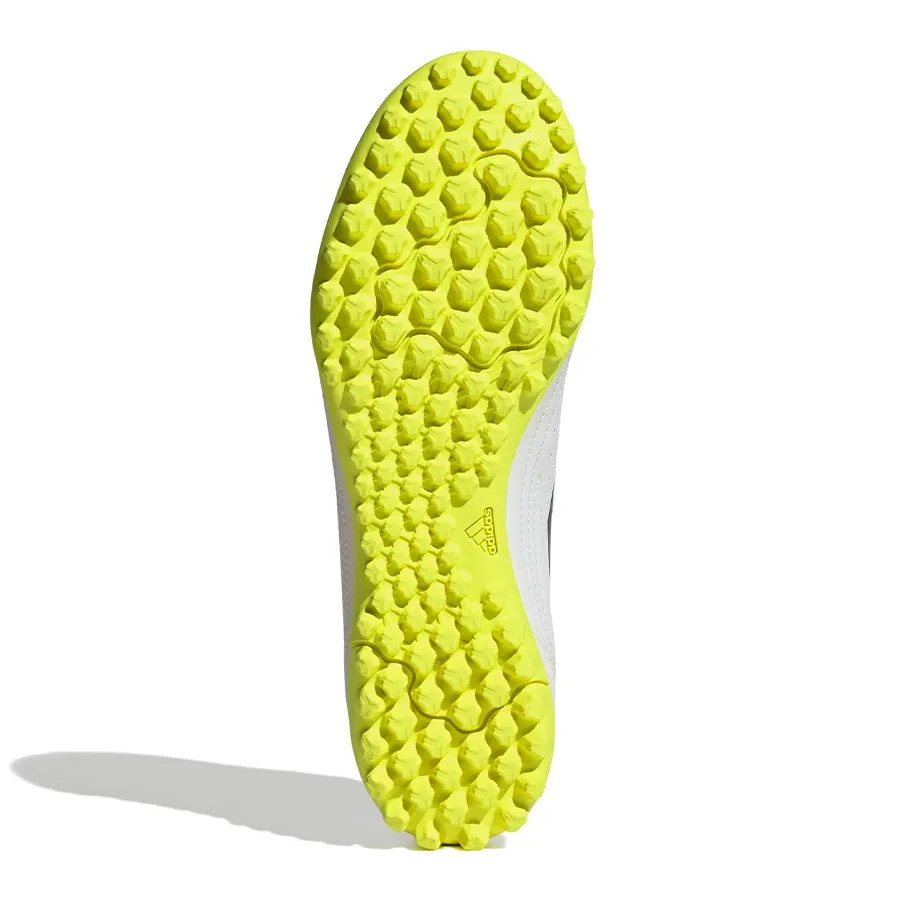 Imagen 4 de 7 de Botines adidas Deportivo III Tf-BLANCO/NEGRO/AMARILLO FLUOR