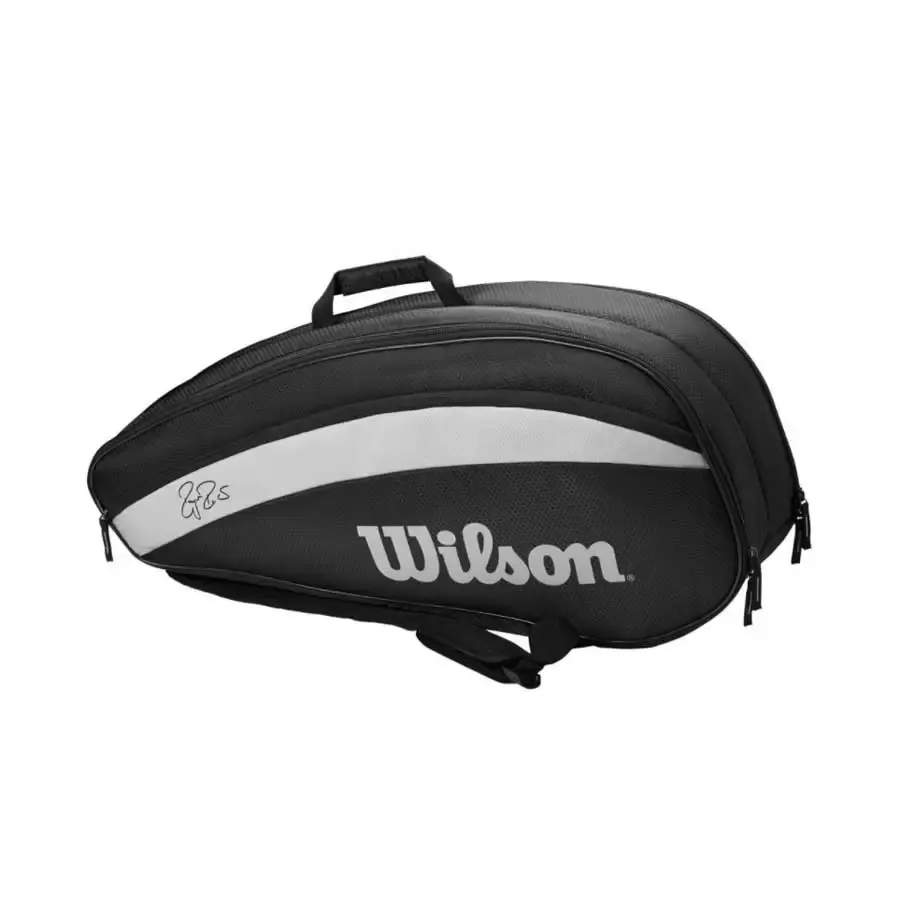 Imagen 2 de 3 de Raquetero Wilson Rf Team 12 Pk-NEGRO/GRIS