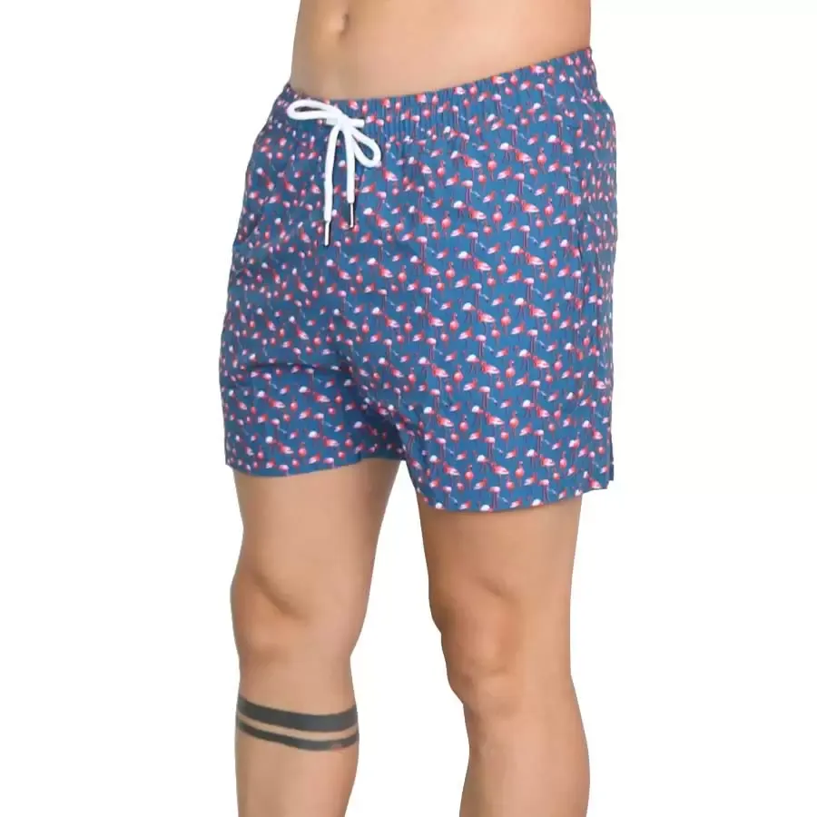 Imagen 1 de 3 de Nord Cape Short De Baño  Estamp Boracay-PETROLEO/ROJO