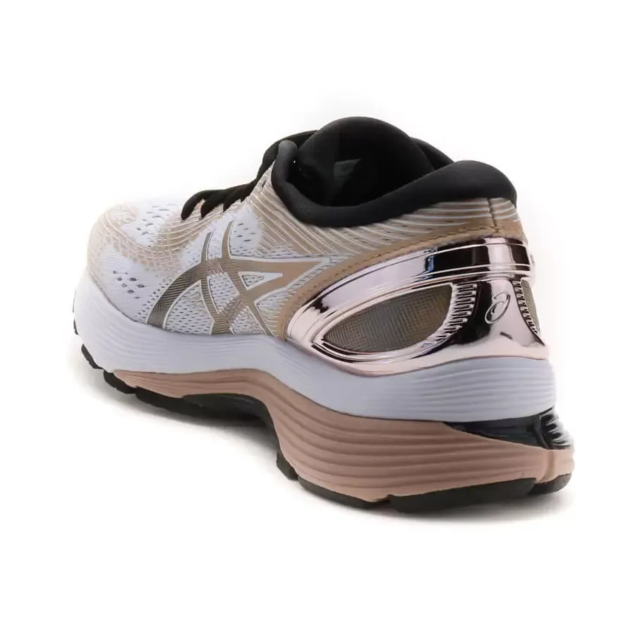 Imagen 1 de 5 de Zapatillas Asics Gel Nimbus 21 Platin W-BLANCO/DORADO