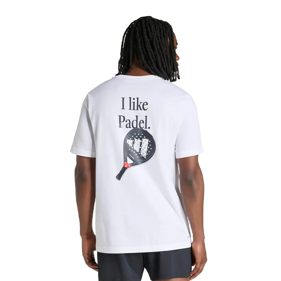 Imagen 2 de 6 de Remera adidas padel Graphic Category-BLANCO