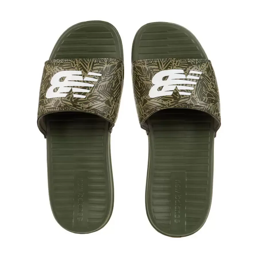 Imagen 1 de 5 de Ojotas New Balance 130 Print One Strap-VERDE/BLANCO