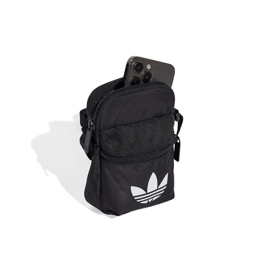 Imagen 2 de 5 de Bandolera Adidas Originals Adicolor-NEGRO/BLANCO