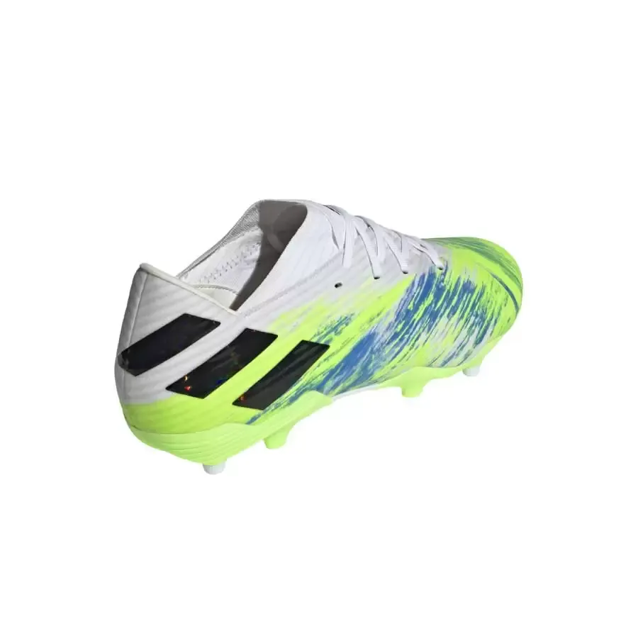 Imagen 3 de 6 de Botines adidas Nemeziz 19.2 Fg-BLANCO/LIMA/AZUL