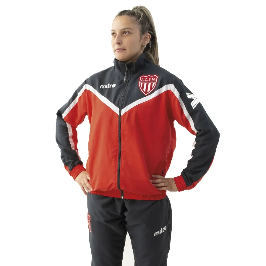 Imagen 0 de 5 de Conjunto Mitre Track San Martin Mza Ad-GRAFITO/ROJO