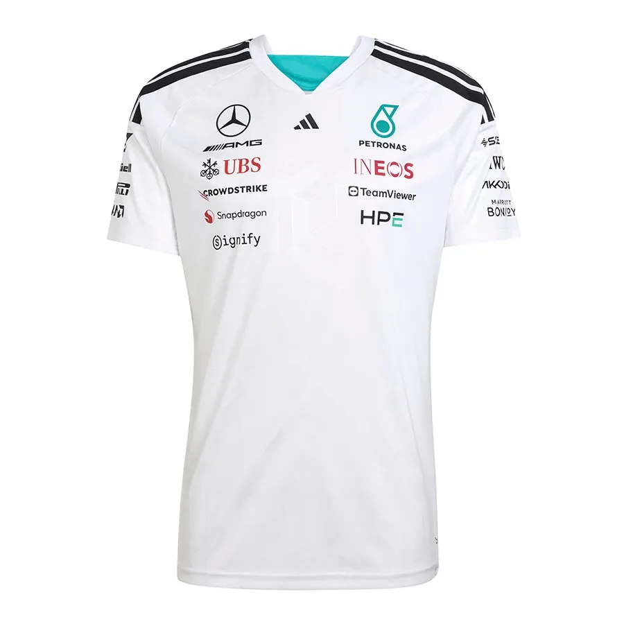 Imagen 3 de 6 de Remera adidas de Piloto Mercedes - Amg Petronas Formula 1 Team-BLANCO