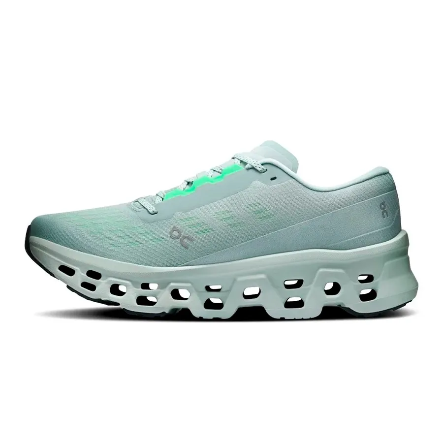 Imagen 3 de 6 de Zapatillas On Cloudmonster 3-GRIS/VERDE FLUOR