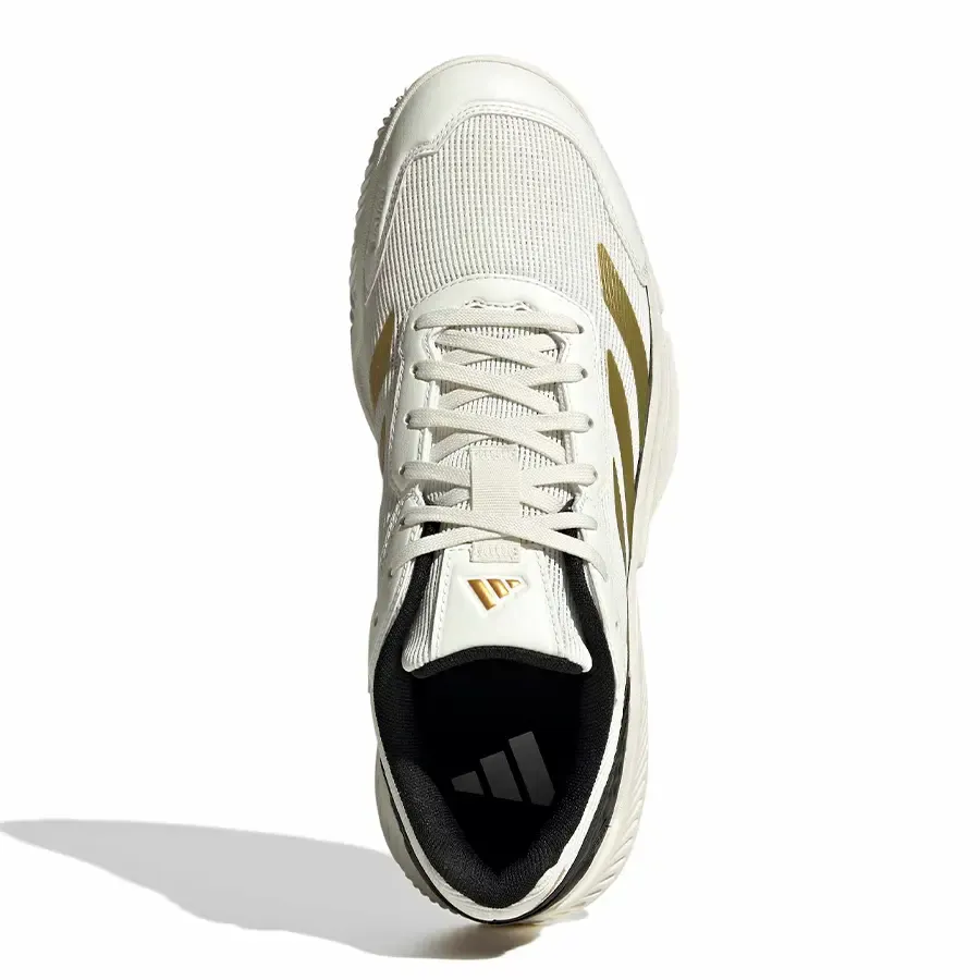 Imagen 3 de 7 de Zapatillas adidas Courtquik Pádel-BLANCO/NEGRO/DORADO