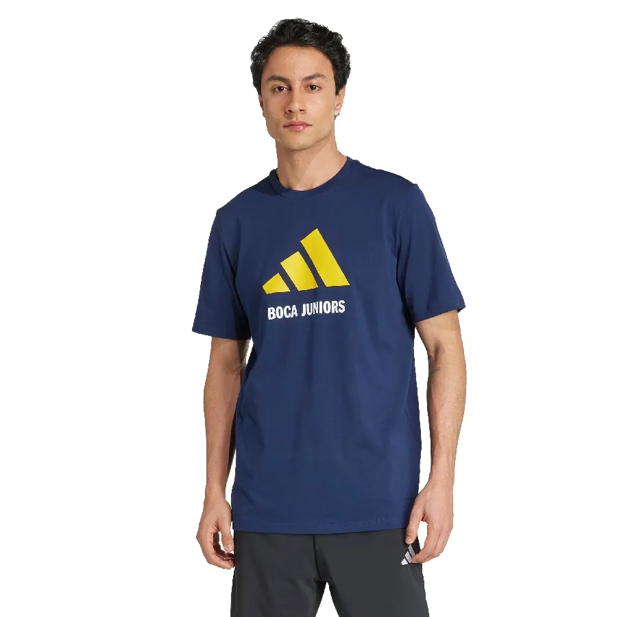 Imagen 0 de 5 de Remera adidas de temporada de Boca Juniors-MARINO/AMARILLO