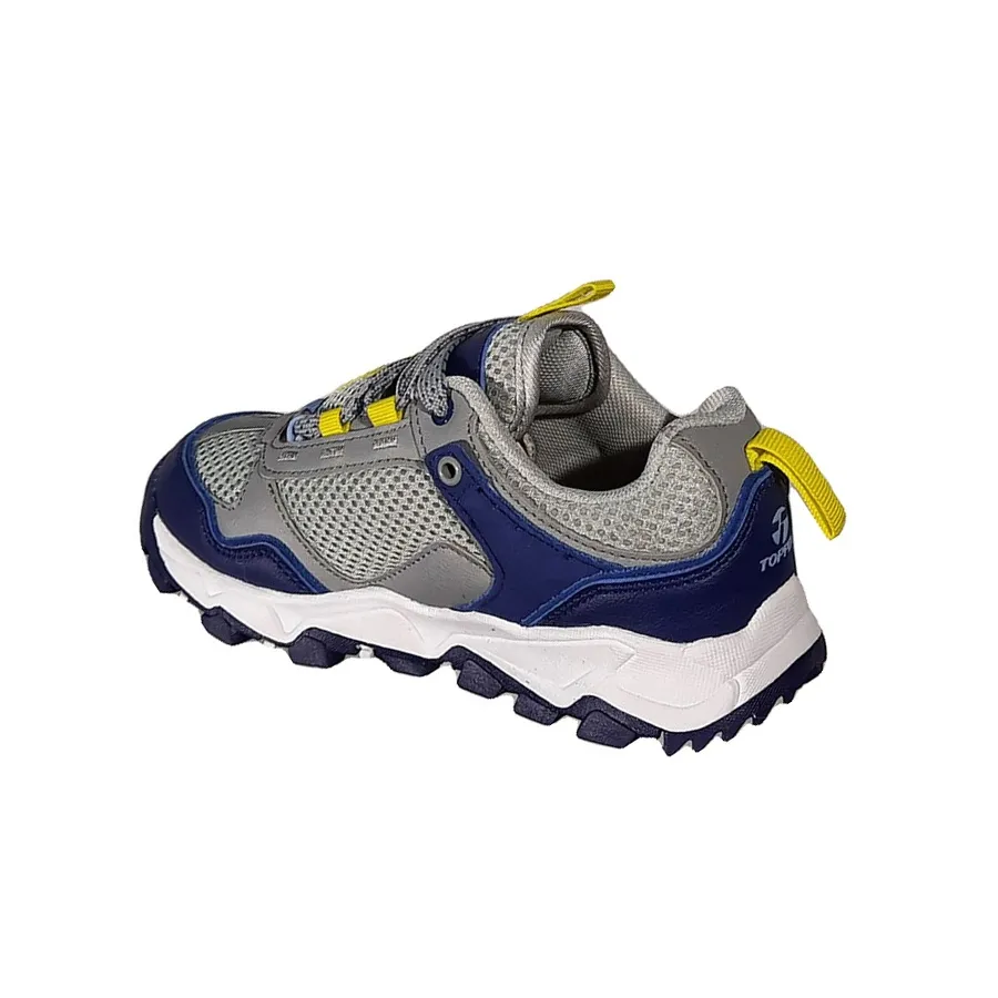 Imagen 1 de 3 de Zapatillas Topper Ever Kids-GRIS/AZUL/AMARILLO