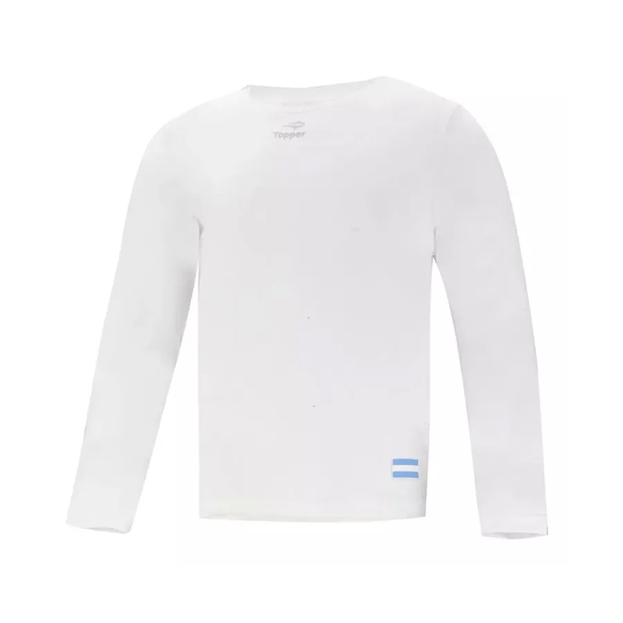 Imagen 0 de 3 de Remera Topper Térmica-BLANCO