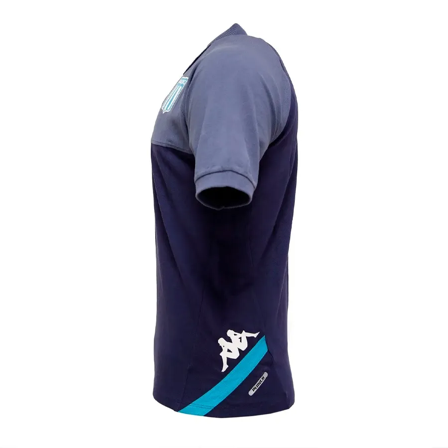 Imagen 2 de 6 de Remera Kappa Polo De Salida Racing 23-MARINO/AZUL
