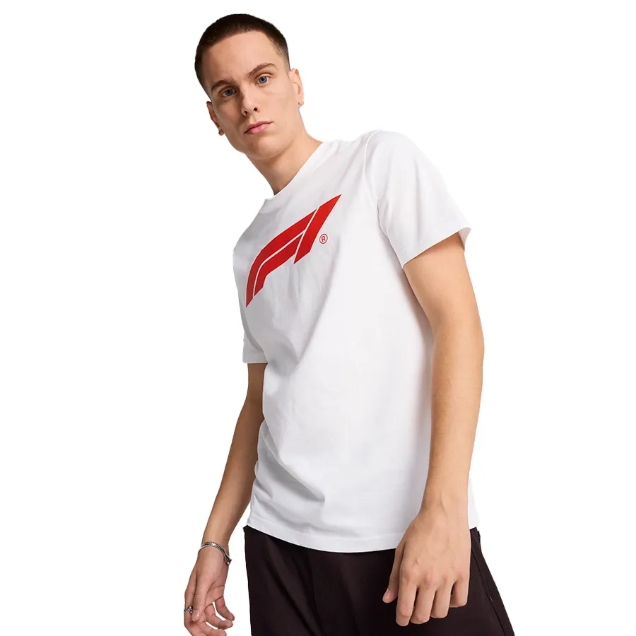 Imagen 1 de 3 de Remera Puma F1 Essentials logo-BLANCO/ROJO