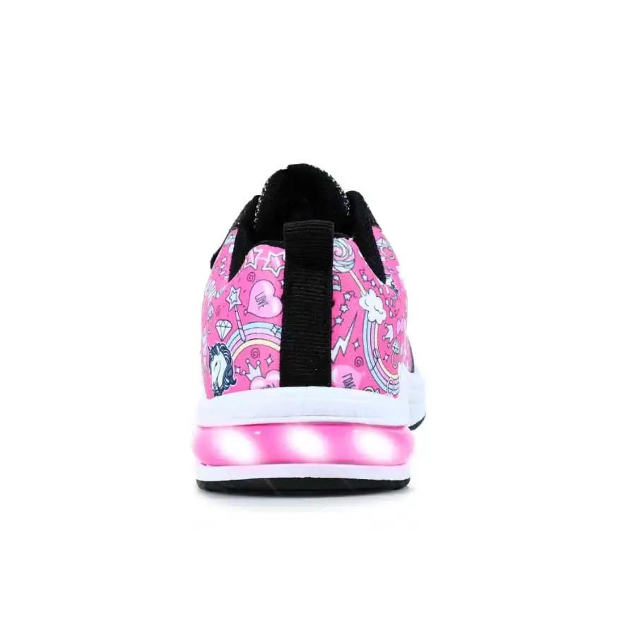 Imagen 1 de 4 de Zapatillas Footy Inyectada C/Luz-FUCSIA/NEGRO