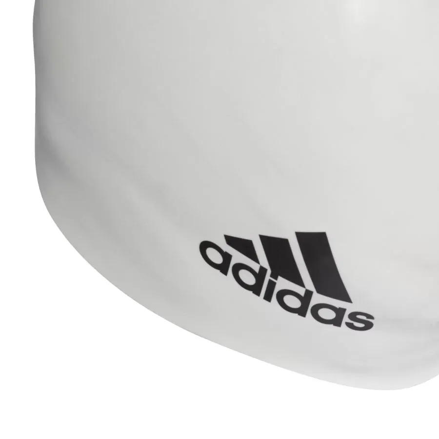 Imagen 2 de 4 de Gorro De Natación adidas Gorro de Natación Logo Silicona-BLANCO/NEGRO