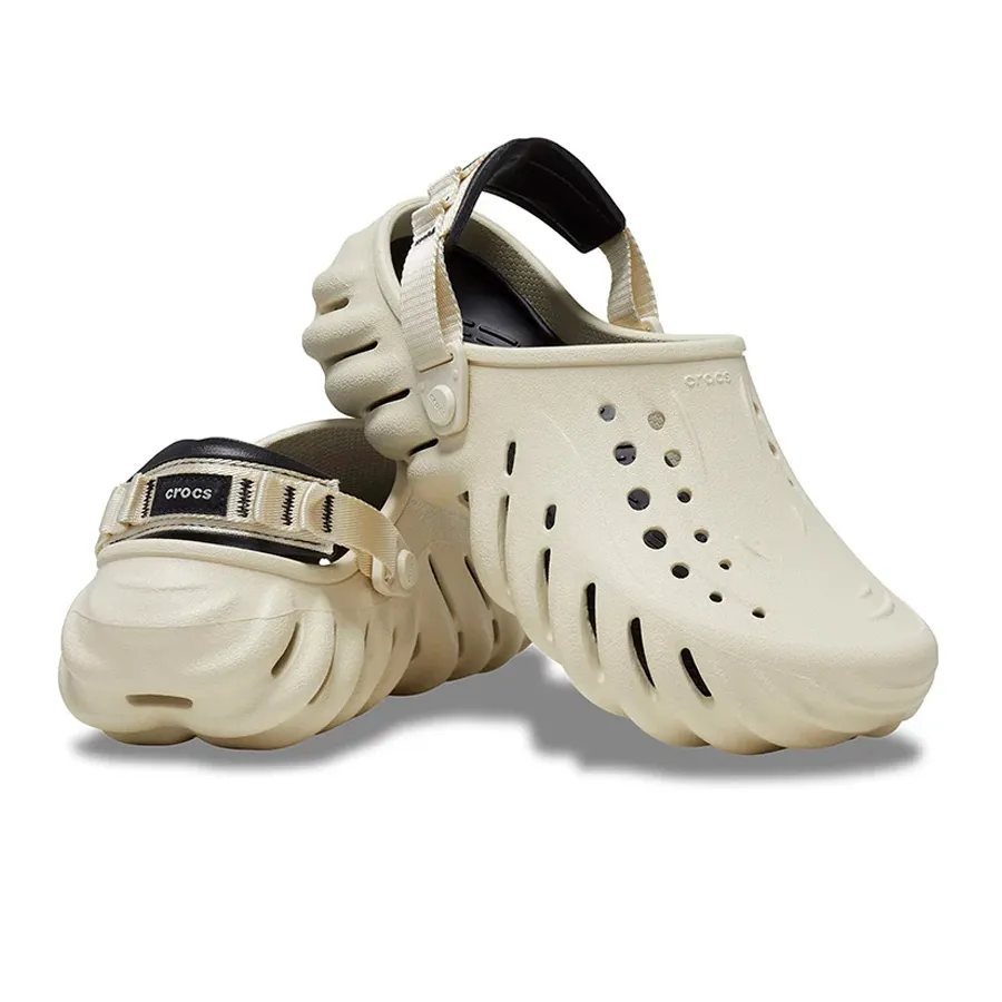 Imagen 3 de 7 de Zapatillas Crocs Echo Clog-HUESO/NEGRO