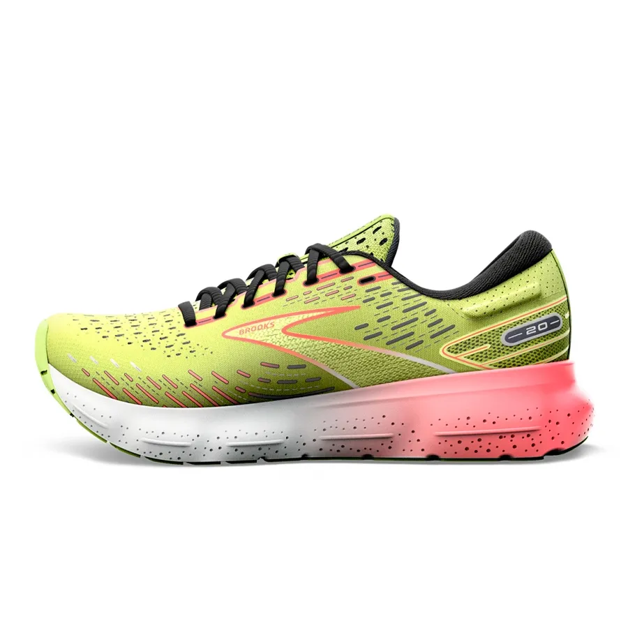 Imagen 2 de 6 de Zapatillas Brooks Glycerin 20-LIMA/NARANJA/BLANCO