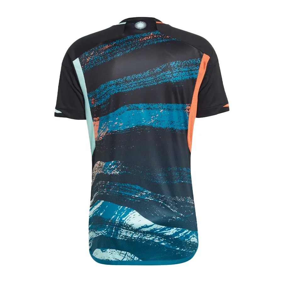 Imagen 1 de 8 de Camiseta adidas Alternativa De La Selección Argentina-NEGRO/TURQUESA/NARANJA